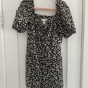 H&M black floral romper